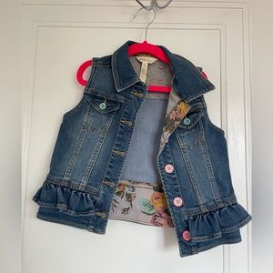 Nwot Matilda Jane jean vest, size 6